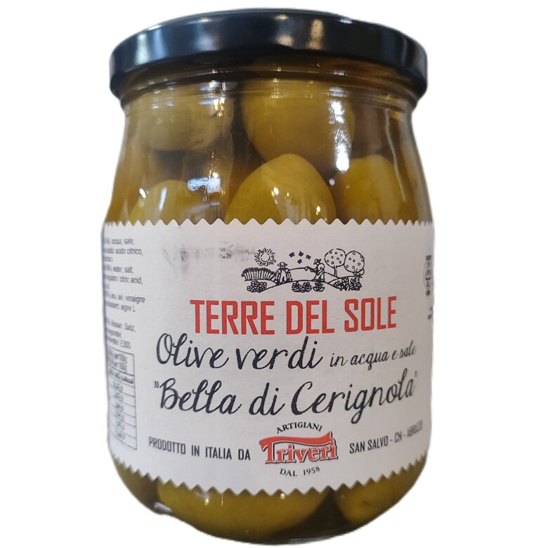 Zaļās olīves sāls udenī 500g 