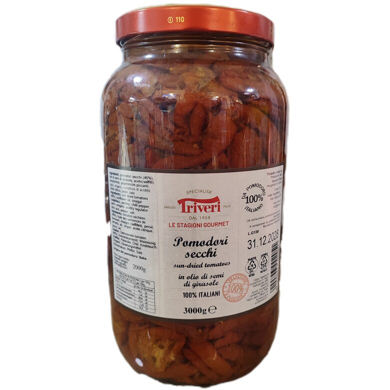 Saulē kaltēti tomāti 3000g