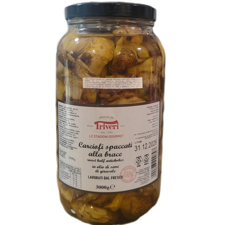 Grilēti sadalīti artišoki olīveļļā 