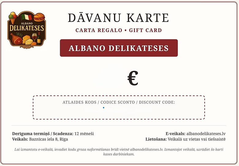 Dāvanu karte 100 €
