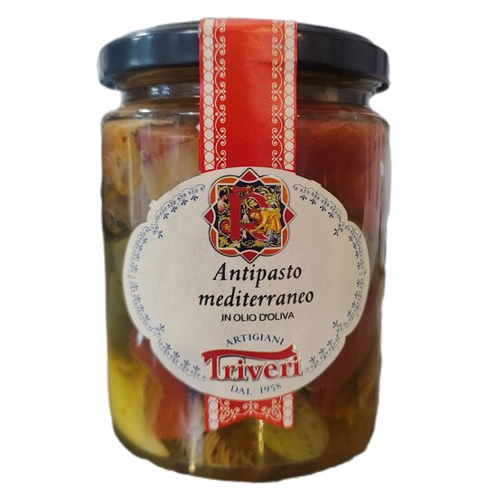 Antipasto mediterraneo olīveļļā 280g
