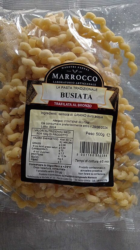 pasta Marrocco fresca 