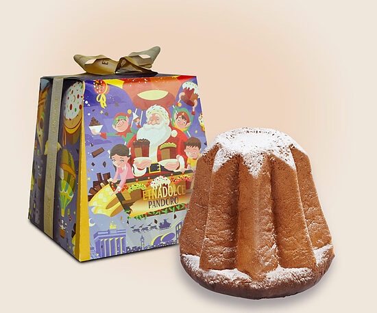 Rezervē! Pandoro babbo Natale 750g dāvanu kaste (Panettone tiks piegādāts oktobra beigās)