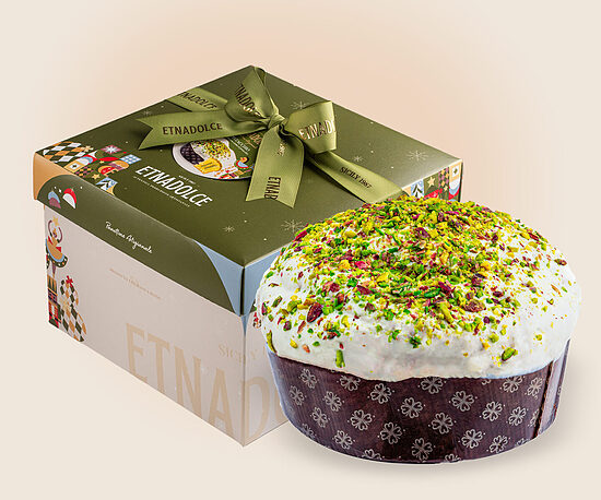 Rezerve Panettone Pistacchio 1 kg dāvanu kaste(Panettone tiks piegādāts oktobra beigās)