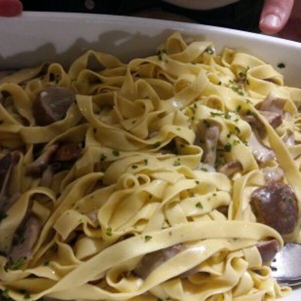 Fettuccine Panna E Porcini